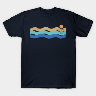 Sunset waves vintage T-Shirt